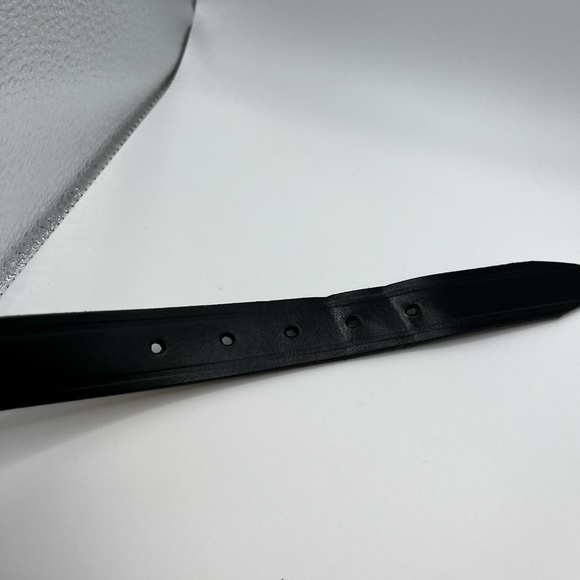 Vintage Dockers 30-32 men’s black Italian leather belt #7 - Picture 5 of 15
